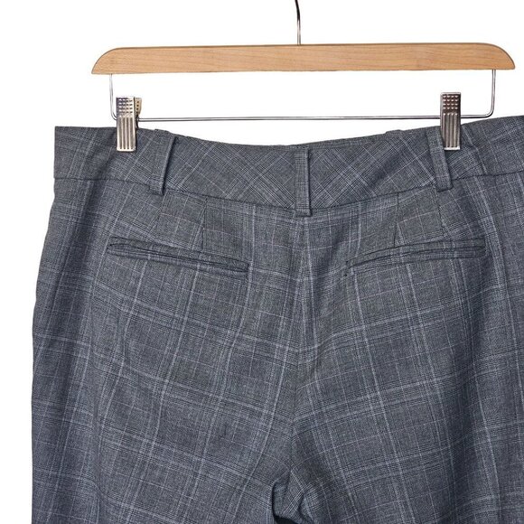 Ann Taylor Signature Plaid Blazer Jacket Pant 2pc Suit Set Gray Women's S/M - Picture 10 of 16